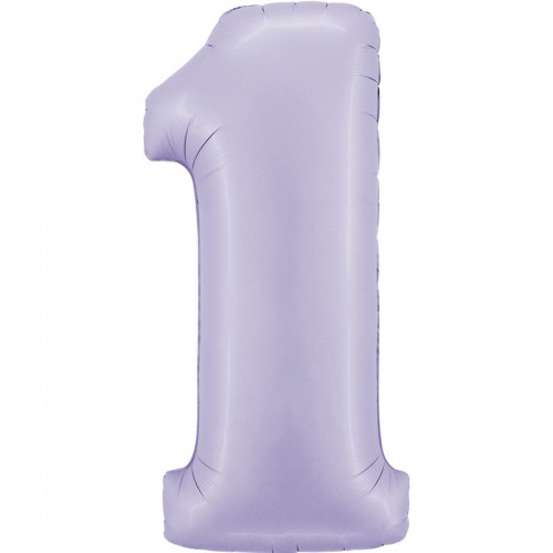 Balão Número 1 Lilás Pastel Balão Número 1 Lilás Pastel